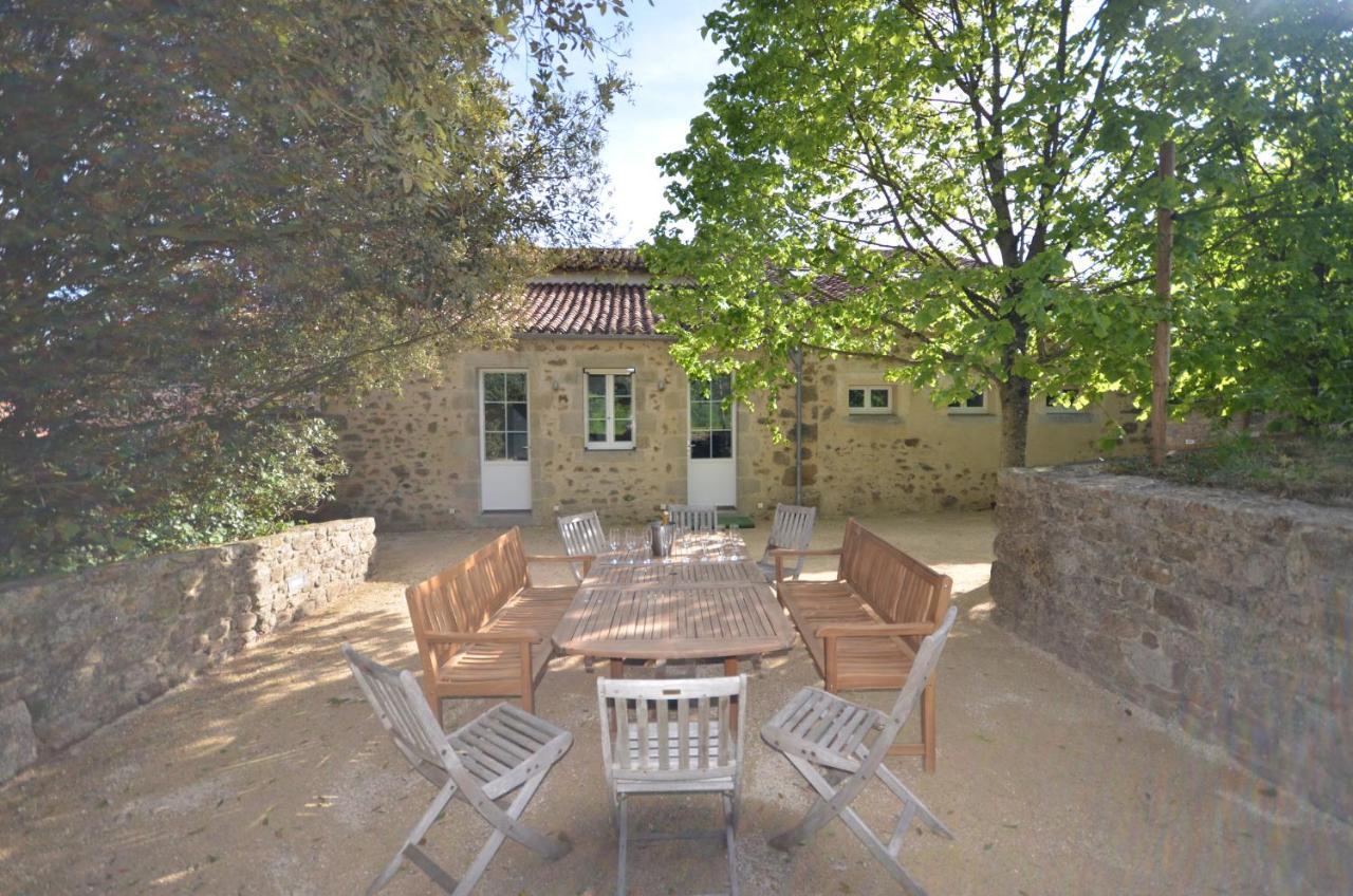 L'Escale du Bocage Piscine couverte chauffée La Flocellière Esterno foto